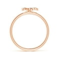 thumbnail image 2 of ANGARA Natural 0.07 Ct. Diamond Fashion Ring in 14K Rose Gold for Women (Ring Size: 3), 2 of 10