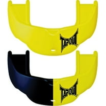 Tapout Protective Sports Mouthguard w/ Strap 2-Pack - Adult - Neon Yellow/Black