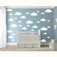 thumbnail image 4 of Skyline Fantasy, pegatinas de pared con nubes de varios tamaños para la decoración de la habitación de los niños, pegatinas de vinilo con acabado mate para una decoración impermeable y respetuosa con, 4 of 5