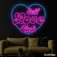 thumbnail image 4 of Craftnamesign Self Love Club Neon Sign, Bar Club Decor, Girl Room Decor, 4 of 4