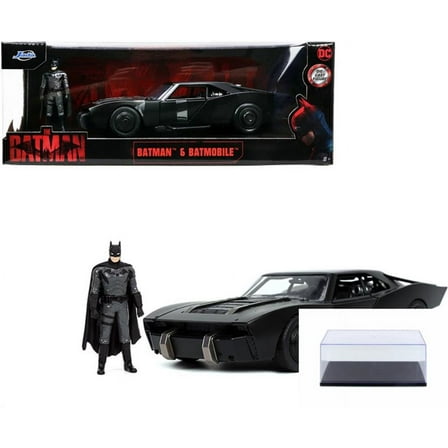 Batmobile with Batman Figure, The Batman - Jada Toys 32731 - 1/24 scale Diecast Model Toy Car