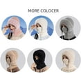 thumbnail image 6 of 3 in 1 Beanie Hat for Women, Knitted Beanie Hat with Scarf and Mask, Windproof Warm Hooded Hat with Ear Flaps for Winter, 6 of 7