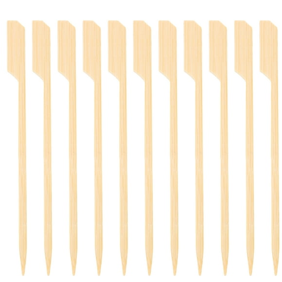 EeaseCA 200 Pcs Brochettes en Bambou Nourriture Bambou Viande Bâtons Longs Jetables pour Grillades