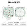 thumbnail image 6 of Chair Seat Covers Sets, Cartoon Funny Cute Cow Flower -Chair Seat Covers for Dining Chairs, Stretch Chair Seat Slipcovers Protector Kitchen Chair Cushion Covers Bar Stool covers set of 2, 6 of 7