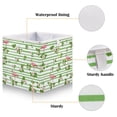 thumbnail image 4 of Storage Basket Foldable Open Organizers for Clothes Toys Books15.75x10.63x6.96in Siren's Leaves and Flamingos, 4 of 8