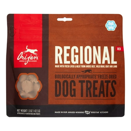 UPC: 0064992585150 | Orijen Regional Red Biologically Appropriate Freeze Dried Dog Treats 1.5 oz