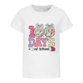 thumbnail image 4 of SGMVNU 100 Days of School Shirts for Boys Girls Girls Summer Tops Size 10-12 Casual Short Sleeve Crewneck Tees Basic T Shirt Kids Summer Clothes(Size 2-3 Years,White), 4 of 4