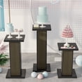 thumbnail image 6 of Furtivusia 3PCS Display Pedestal Stand For Parties Square Pedestal Stand Display Plinth Pillars Stand for Party Wedding Baby Birthday Decor (Black), 6 of 7