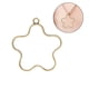 thumbnail image 1 of Bearachild 15 Uds marco de prensa colgante forma de estrella geométrica collar con bisel trasero abierto accesorio de joyería DIY Artesanía bronce, 1 of 6
