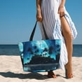 thumbnail image 6 of Xecao Hawaiian Beach Pirate Moon for versatile beach bag for women includes zipper pockets and waterproof material, ideal for vacations and adventures., 6 of 7