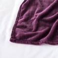 thumbnail image 5 of IR Imperial Rooms Fleece Bed Blanket 310 GSM Microfiber Lightweight Warm Winter Blanket Fluffy Cozy Plush Throw Purple Twin Size, 5 of 8