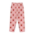 thumbnail image 5 of Xecao Strawberries Women's Straight Lounge Pajama Pants: The Epitome of Relaxed Sleepwear, 5 of 9