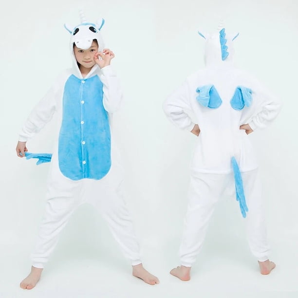 Pijamas de franela para niños, ropa de dormir de invierno, conjuntos de pijamas de unicornio, punto de Panda, Animal, pijama infantil xuanjing unisex