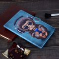 thumbnail image 4 of Funda para Samsung Galaxy Tab A7 Lite 8.7 2021 SM-T220/T225 Tablet Folio Shell Stand Case Cover Funda protectora con soporte y ranura para tarjeta - Music Monkey Samsung ER, 4 of 5