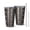 Brown Striped Geometric, variant on 16oz Tumblers Boho Orange and Black Geometric Ethnic Pattern Stainless Steel Vacuum Insulated Double Wall Travel Tumbler Cups Mug with Lid and Straw,Cleaning Brush for Coffee,Tea