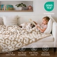 thumbnail image 6 of Joyfy Sand Leopard Knitted Throw Blanket 50x60 Inches, Cozy Soft Throw for Couch, Bed, Sofa - Cute Aesthetic Room Decor and Gift for Women, Mom, Girls, Mothers Birthday, 6 of 10