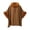 Brown, variant on Womens Cardigan Sweaters Elegant Solid Poncho Wrap Faux Fur Cuffs and Collar Vintage Buckle Clasp Outerwear for Winter Fall Transition Weather Dinner Dates Attire
