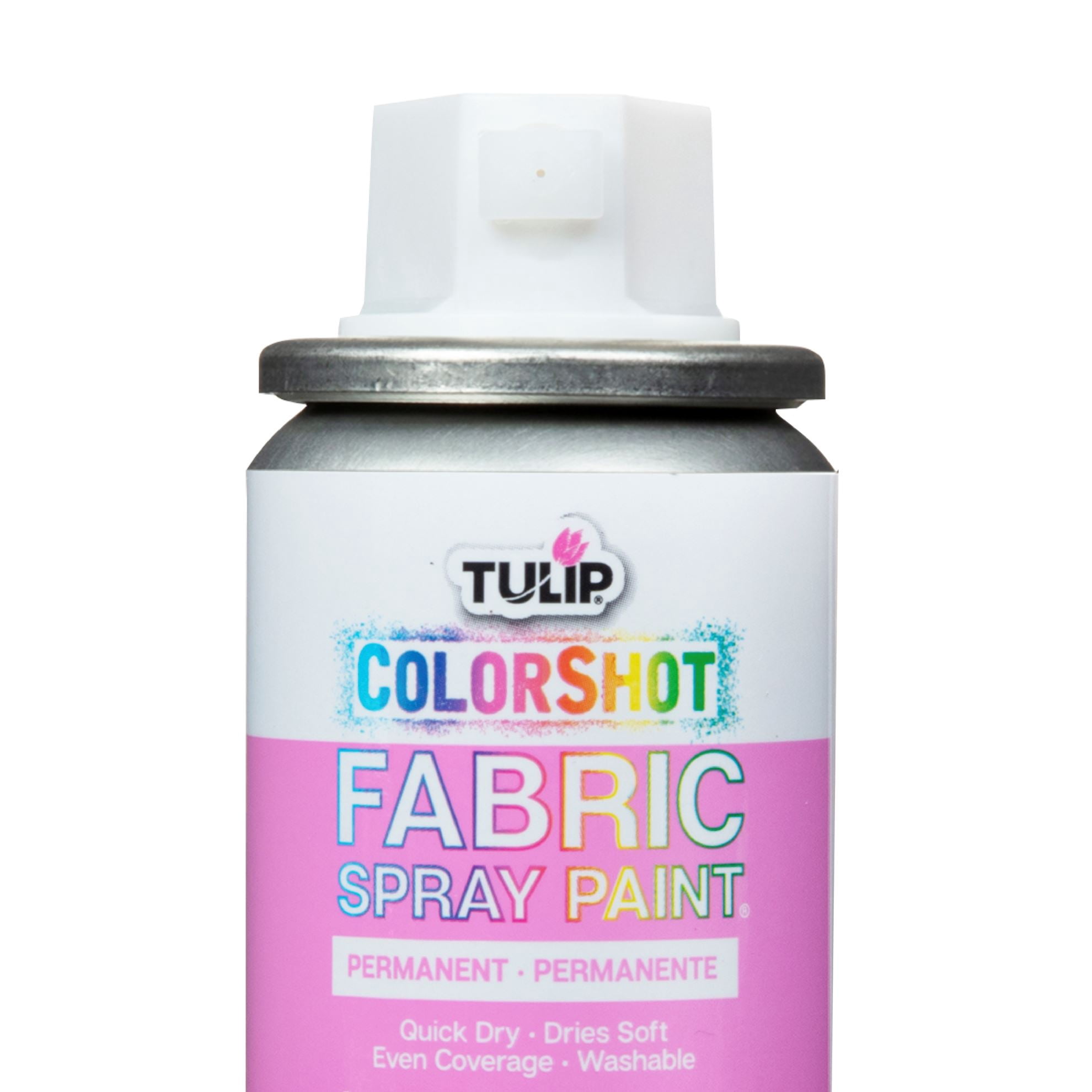Tulip ColorShot Instant Fabric Spray Paint, Festival Colors, 5 Pack (1.5 oz Mini Cans) – Permanent Spray-On Fabric Paint for Clothes & DIY Projects