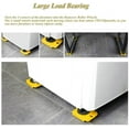 thumbnail image 4 of Furniture Lifter with 4 Pack Moving Sliders Heavy Furniture Roller Move Tools Max Up for 150KG/330 LB, 360 Degree Rotatable Pads (Yellow), 4 of 9