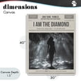 thumbnail image 4 of Stupell Industries Shabby Chic Diamond Chic Newspaper Canvas Art, 30 x 40, by A Barefoot Stylist, 4 of 8