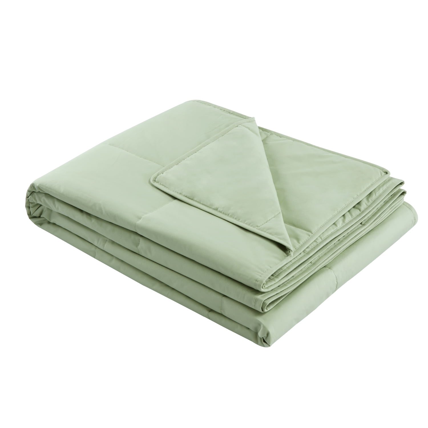 Cottonpure 100 Sustainable Cotton Filled Blanket,Twin, Sage Green