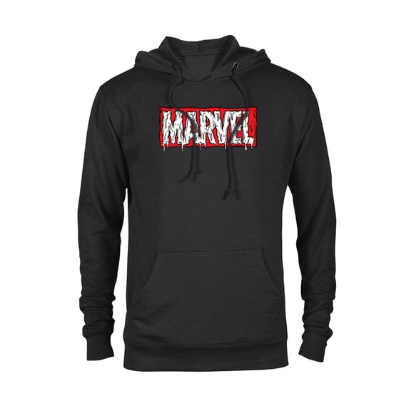 Marvel Logo Melting Paint Drip - Pullover Hoodie for Adults - Customized-Black
