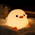 thumbnail image 1 of Dodo Duck Night Light, Cute Duck Lamp, Silicone Dimmable Nursery Nightlight, Rechargeable Led Bedside Lamp With 20 Minutes Timer & Tap Control Baby Gi, 1 of 5