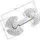 thumbnail image 3 of Herramienta de calibre de rosca de acero inoxidable, calibre de tornillo con 52 cuchillas, calibre central, calibre de paso 55 60 (métrico + imperial), 3 of 5