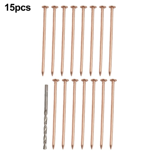 15/20/25Pcs 4Inch Copper Nails for Killing Trees Stump Root Tree Killer Nails Stump Roots Removal Long Nail Spikes Hardware Tree 15Pcs
