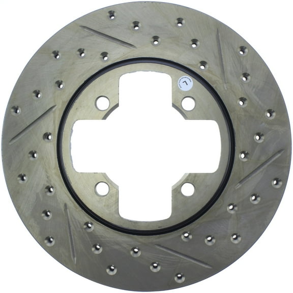 StopTech Slotted & Drilled Sport Brake Rotor Fits select: 1979-1983 DATSUN 280ZX