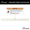 thumbnail image 6 of Champion Sports Adjustable Height Training Hurdle, Red, 6 of 8