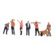 thumbnail image 3 of 6 Piezas Miniatura Figuras Personaje de Obrero de Construcción Hechas en Resina Escala 1/18 para Maquetas Adecuado para Decoración de Hogar Colección, 3 of 9