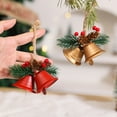 thumbnail image 3 of OIUR 1/4Pcs Christmas Bells Easy Installation Lanyard Design Pine Cone Shape Xmas Bells Doors Windows Tree Decor, 3 of 7