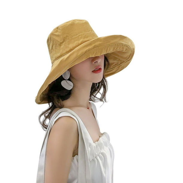 Women Summer Uv Protection Sun Hats Double Sided Fisherman Hat Big Bonnet Cap Walmart Com