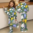 thumbnail image 6 of Grblisyd Back to School Outfits for Girls 2 Piece Tween Girl Clothes Cute Stationery Print Top and Flared Pants Sets, 6 of 7