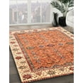 thumbnail image 3 of Ahgly Company Machine Washable Indoor Rectangle Abstract Grapefruit Red Area Rugs, 4' x 6', 3 of 7