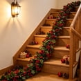 thumbnail image 6 of Aurorax Indoor Christmas Wreath Decorations,Christmas Garland Farmhouse 6ft Berries Garland for Mantel Wall, 6 of 6