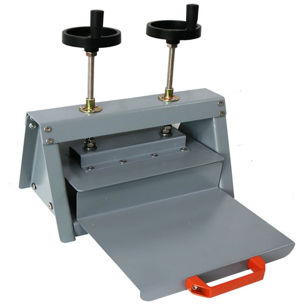 INTBUYING Manual Paper Press Machine A4 Double Wheel Bill Press Flatten