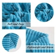 thumbnail image 3 of Ntbay Plush Flannel Fleece Twin Blanket, Soft Lightweight Fuzzy Luxury Bed Blanket for Couch Sofa Bed All Seasons, 60"x80", Blue, 3 of 5