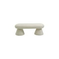 thumbnail image 5 of Meridian Furniture Drum Beige Faux Shearling Teddy Fabric Bench, 5 of 6