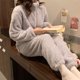 thumbnail image 1 of ZMNEW Conjuntos de pijamas de franela para mujer, pijamas de felpa cálidos, pijamas ligeros de invierno, ropa de dormir para invierno y otoño oso de fresa Electrónica, 1 of 3