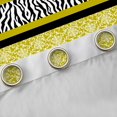 thumbnail image 4 of Manfei Bohemian Damask Khaki Blackout Curtains Set of 2 (52x84 Each), Fashion Zebra Print Window Curtains, Modern Stripes Abstract Curtains and Drapes, Curtains and Drapes Home Decor, 4 of 6