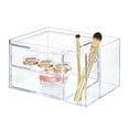 thumbnail image 5 of iDesign Chloe Clear Plastic Two Drawer Side Divider Organizer for Vanity, 7.1" x 9" x 5", 5 of 6