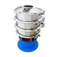 thumbnail image 4 of INTBUYING Stainless Steel Vibrating Screen 15.7" Electric Vibrating Sieve Shaker Liquid Powder 2-layers Shaker 100 Mesh Screen, 4 of 11