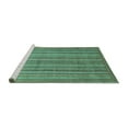 thumbnail image 2 of Ahgly Company Machine Washable Indoor Round Abstract Turquoise Blue Modern Area Rugs, 8' Round, 2 of 4
