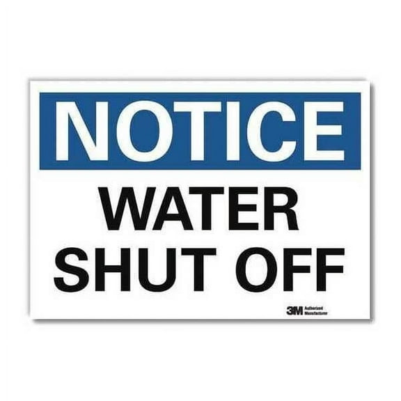 Lyle Notice Sign,10x14in,Reflective Sheeting U5-1619-RD_14X10