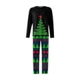 thumbnail image 4 of Uaswgudfs Christmas Family Matching Pajamas Dad’s Set, Christmas Tree Knit Print Long Sleeve Crew Neck Top + Dual Pocket Pants, Festive Holiday Sleepwear for Dad – Walmart Bestseller, 4 of 9
