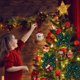 thumbnail image 1 of Lazo decorativo de cinta navideña, cinta roja arco, adornos para fiestas, estilo elegante, cintas para árbol de Navidad, cintas para regalos, cintas para fiestas, diseño plegable, tela de, 1 of 6