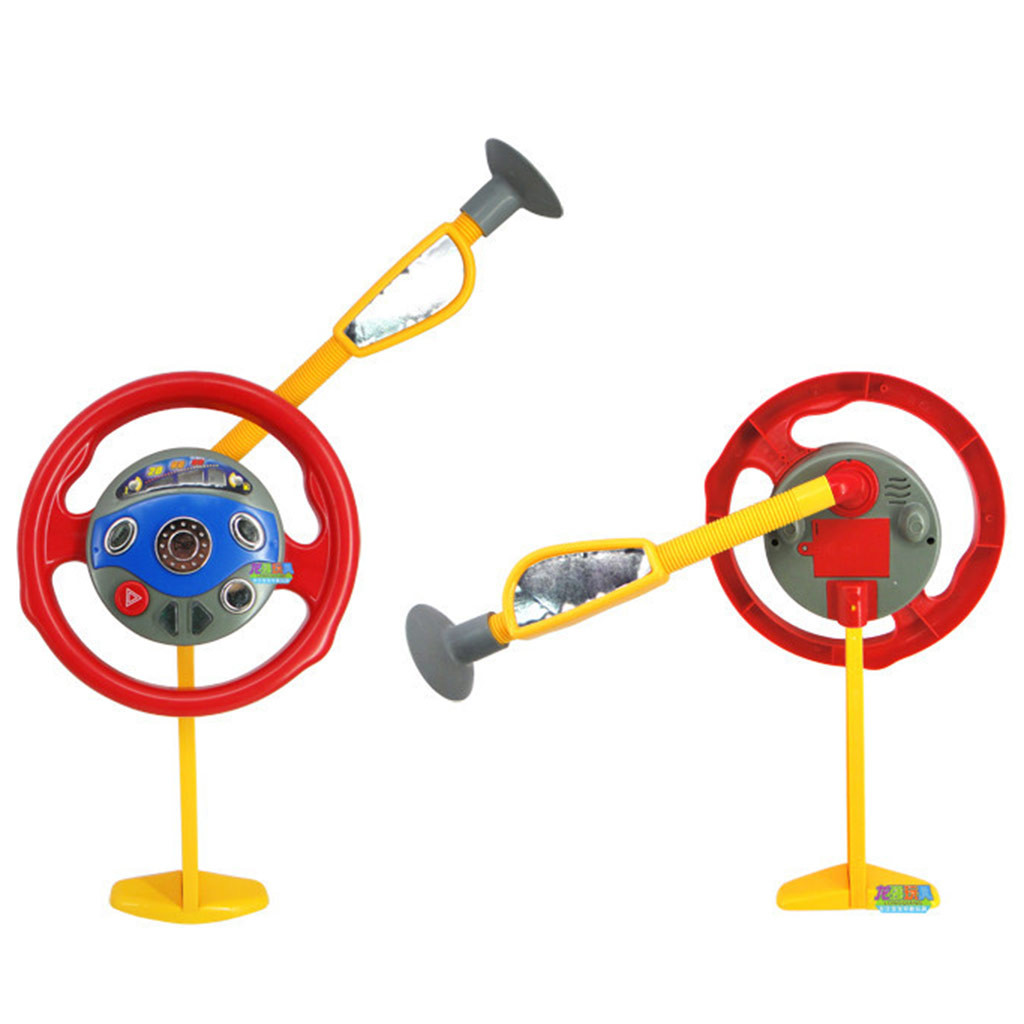 Children Electronic Backseat Driver Car Seat Steering Wheel Toy Game