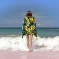 thumbnail image 6 of PHYHOO Yellow Spring Microfiber Sand Free Beach Towel Oversized Quick Dry Absorbent for Pool Swimming Bathroom Beach Towel 30x60in, 6 of 8